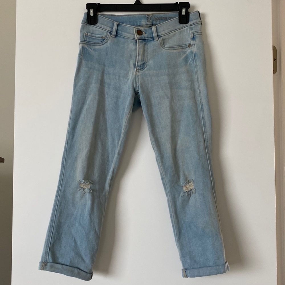 Jean legging crop pants